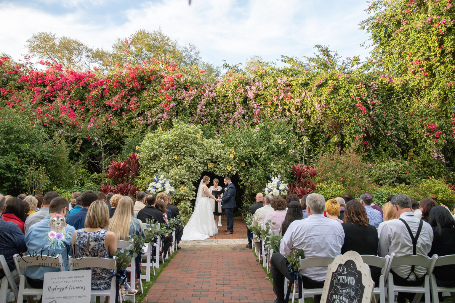 sunken gardens saint petersburg Florida wedding